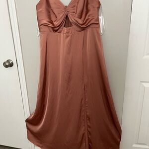 Azazie Satin Dress I Perfect for all Occasions I Large-XL